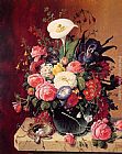 Severin Roesen Floral Still Life painting